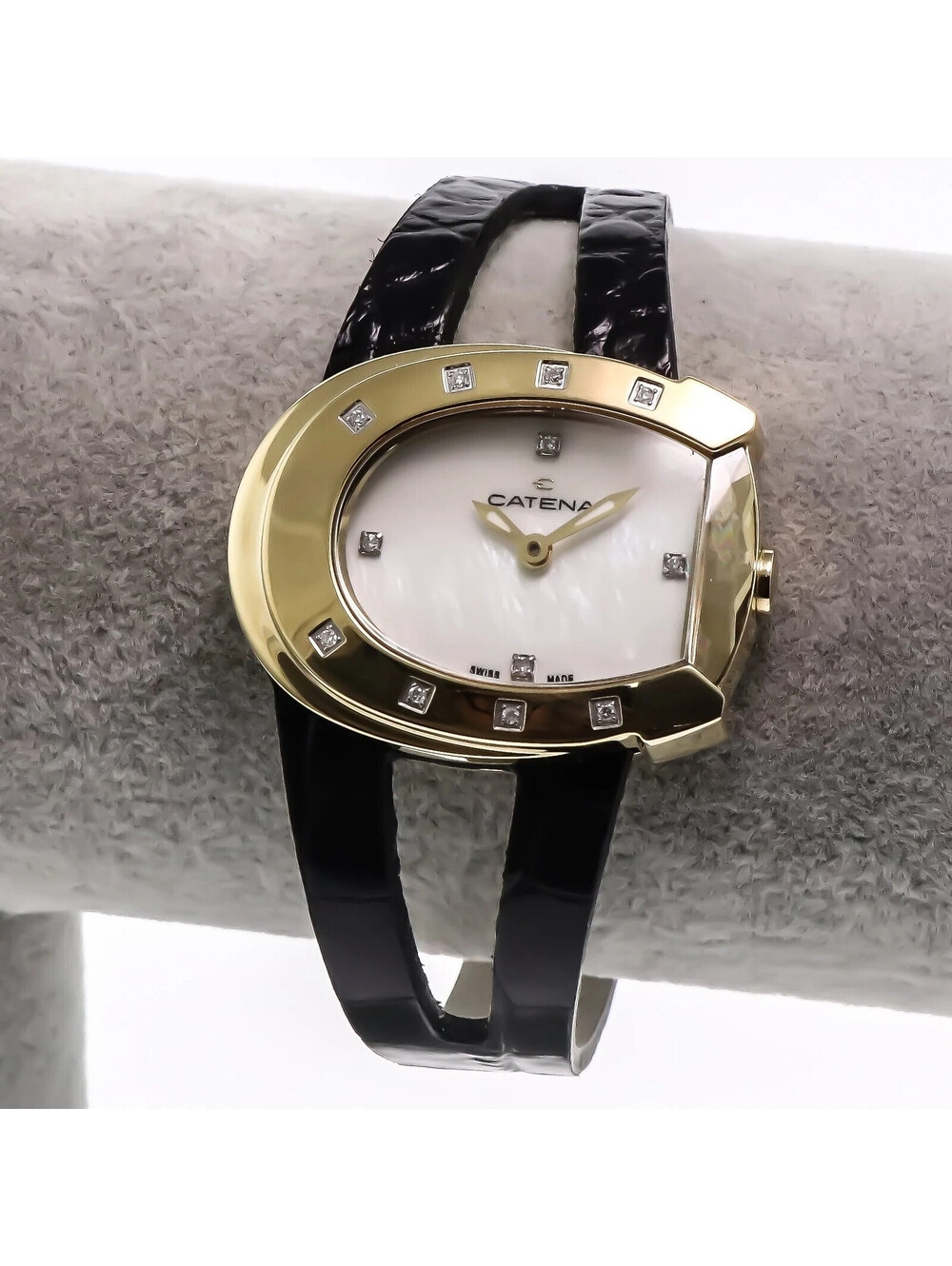 CATENA Quartz 37mm B001HCD11 37mm White mother of pearl Women